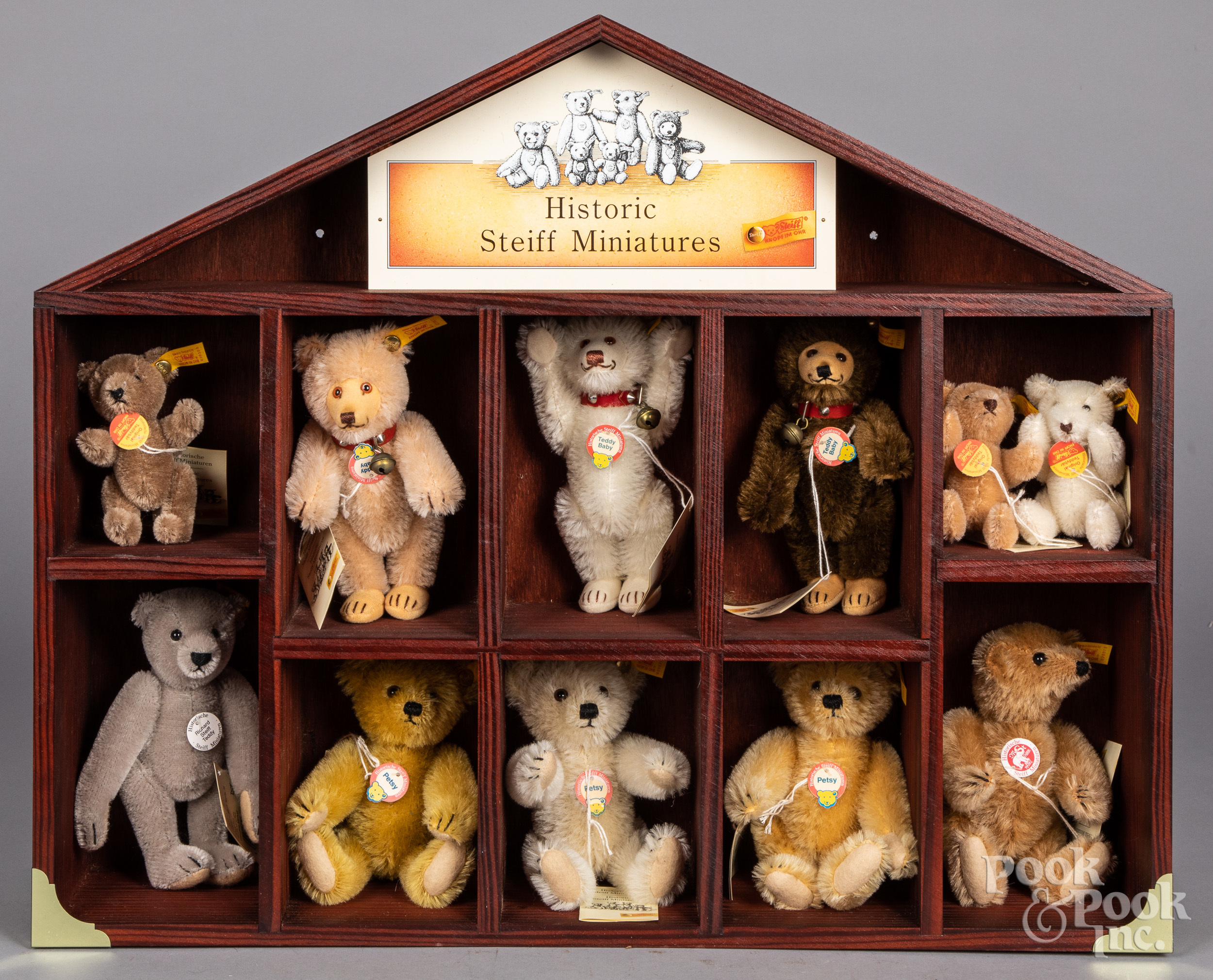 Eleven Historic Steiff Miniatures teddy bears Barnebys